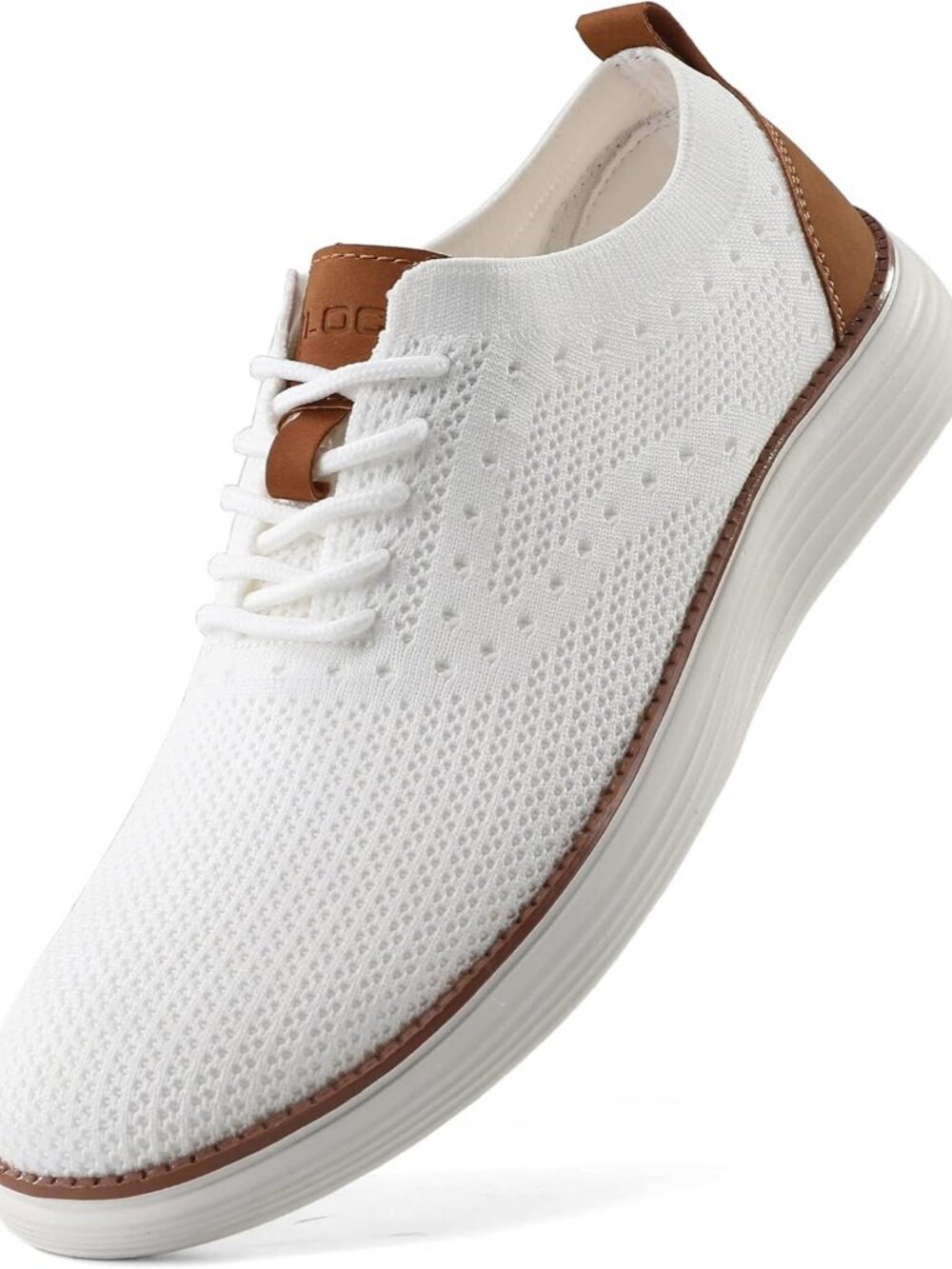 Men's Casual Lace-Up Oxfords Breathable Mesh Comfortable Business Walking Shoes